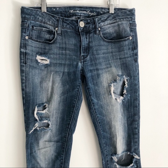 American Eagle Women’s Distressed Skinny Jeans 6 - Picture 10 of 16